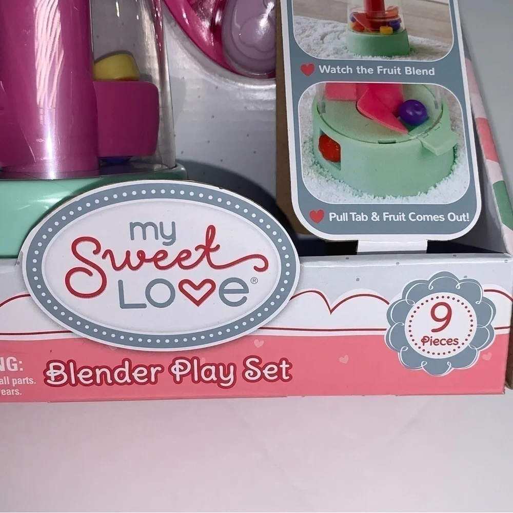My Sweet Love NEW Food Blender Toy Accessory Play Set 9 Pieces NEW IN BOX